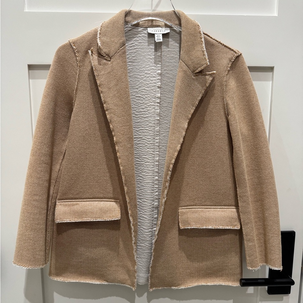 Topshop Beige Blazer for Women - Picture 1 of 7